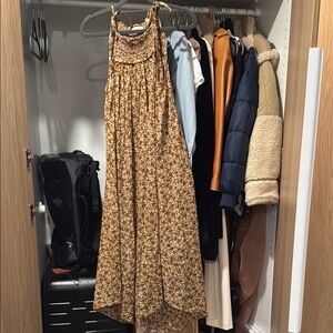 Doen Floral Maxi Dress in Mustard and White